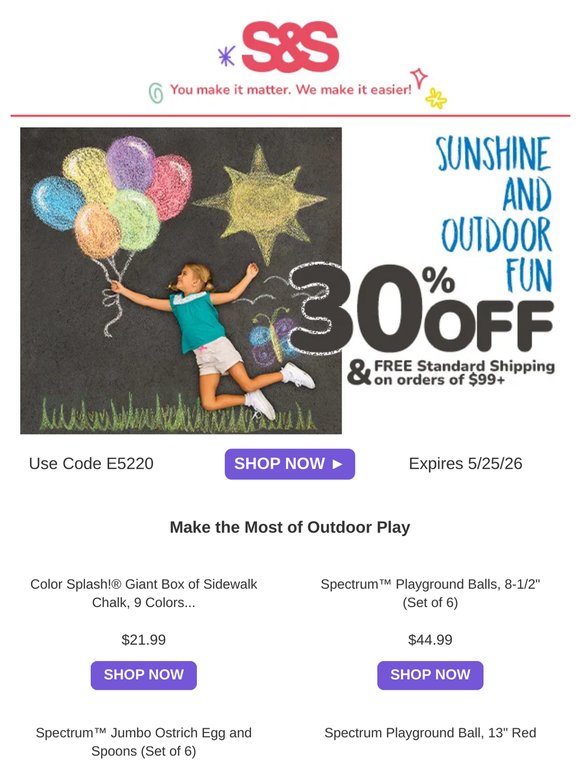 Sunshine, Savings & Outdoor Fun ☀️
