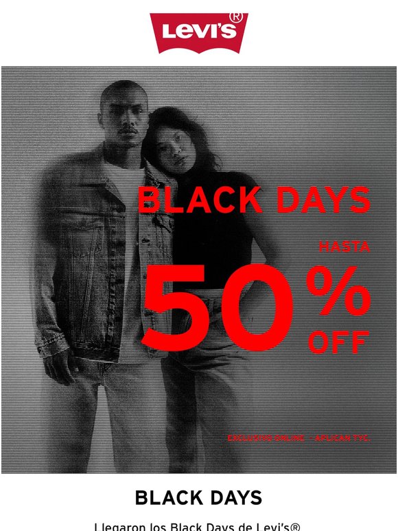 Black Days 😎 Desde 30% OFF hasta 50% OFF 🔥