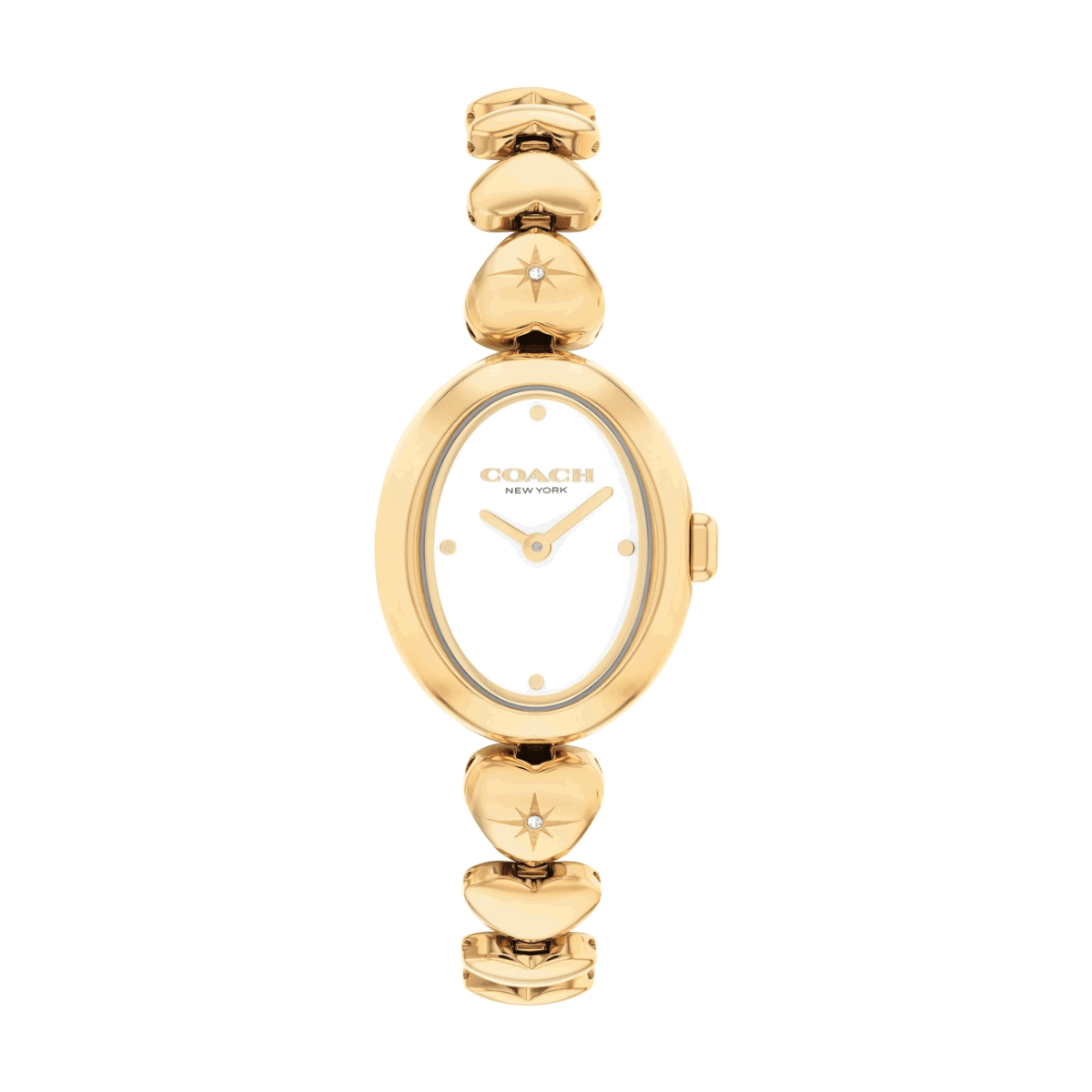 Coach Gold Sammy Oval Hearts Watch