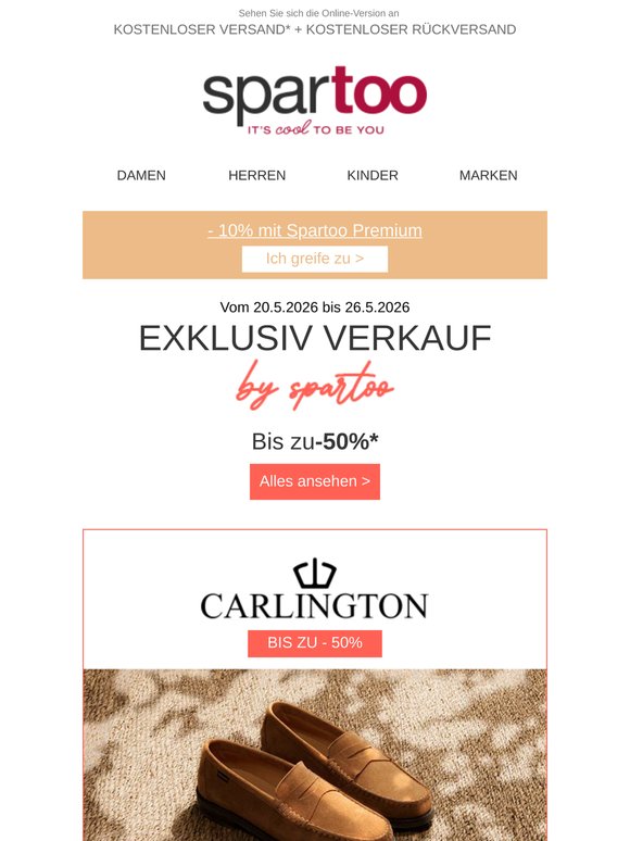 Nichts mehr im Kleiderschrank?✨ Greifen Sie zu, bis zu -50 % auf Carlington mit kostenloser Lieferung