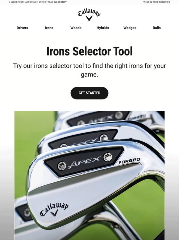 Try Our Selector Tool To Find Your Perfect Irons Today