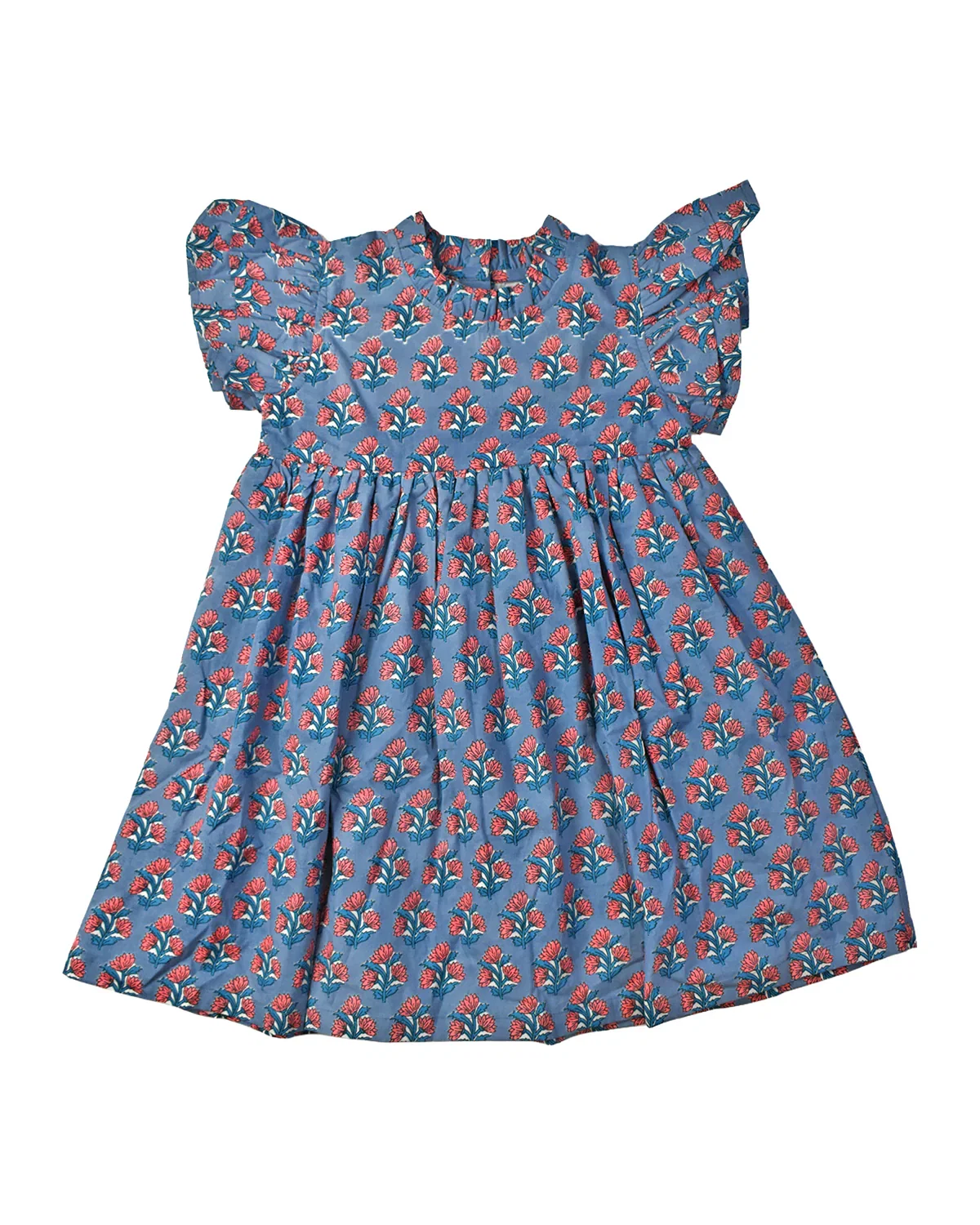 Image of Periwinkle Floral Grace Dress- FINAL SALE