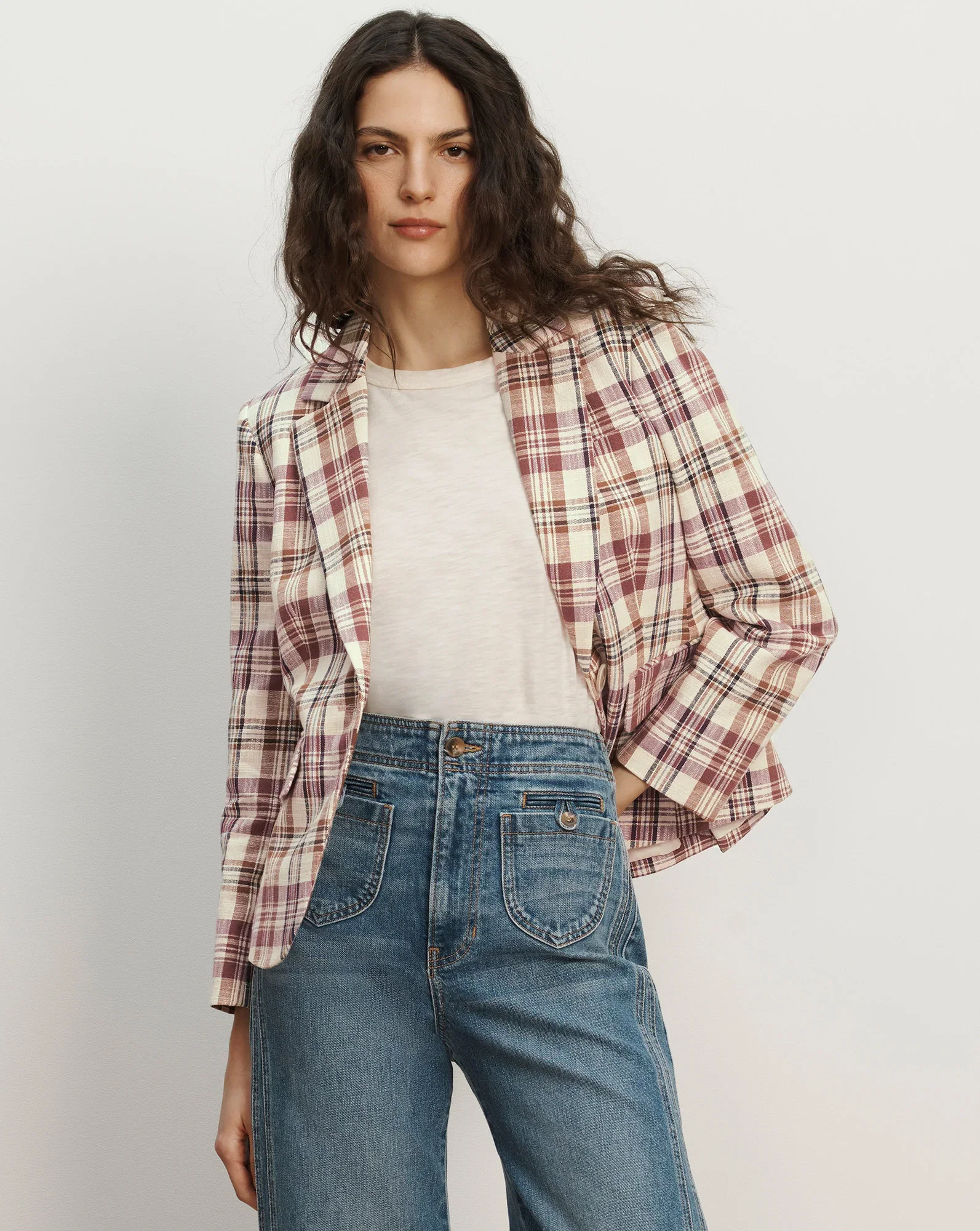Image of Tyra Plaid Dickey Jacket