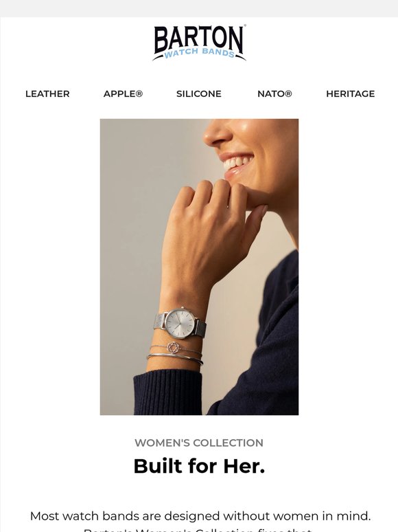 Style + comfort. Women's watch bands, done right.