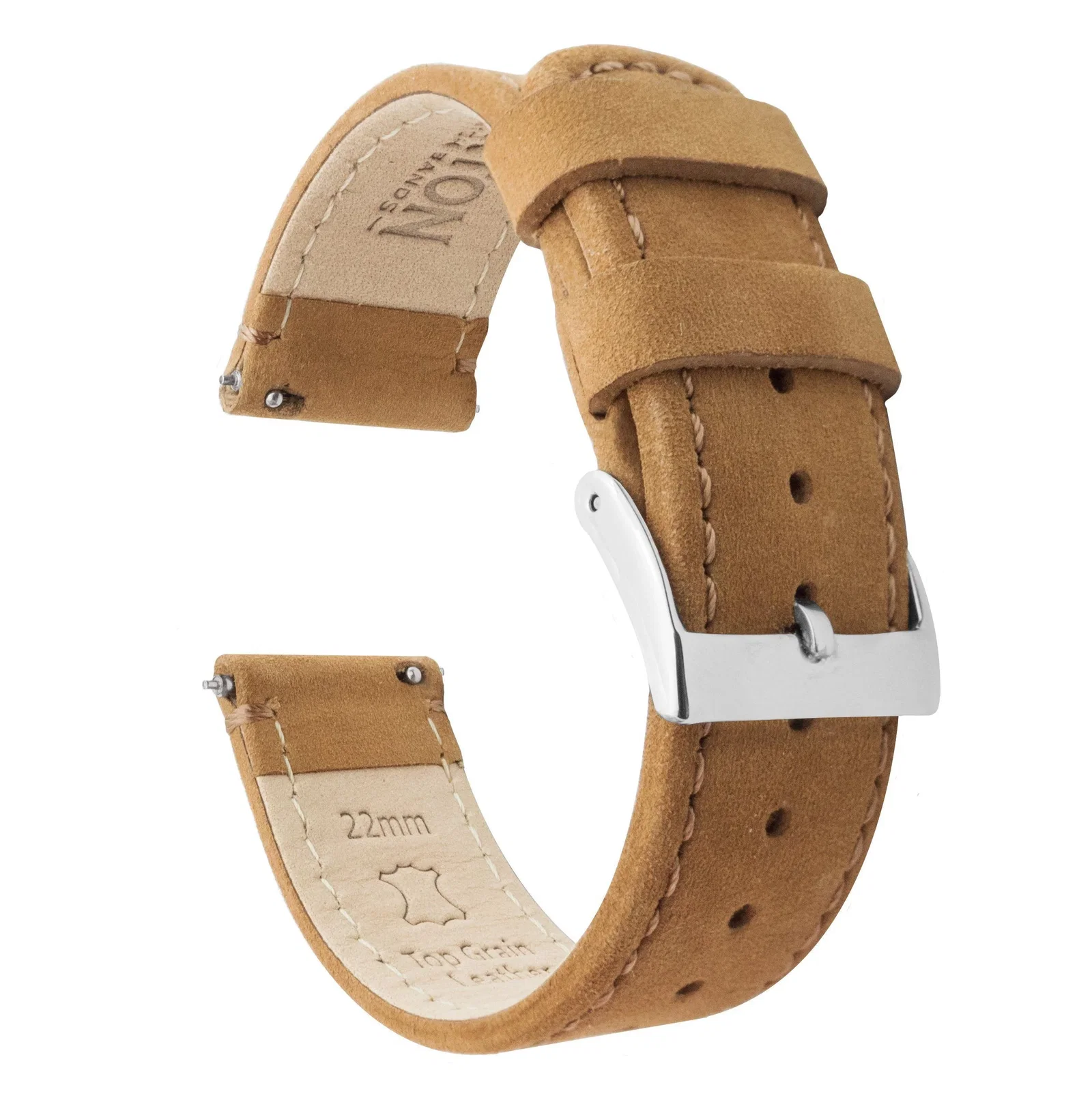 Image of Gingerbread Brown Leather Quick Release Watch Band (Women's)