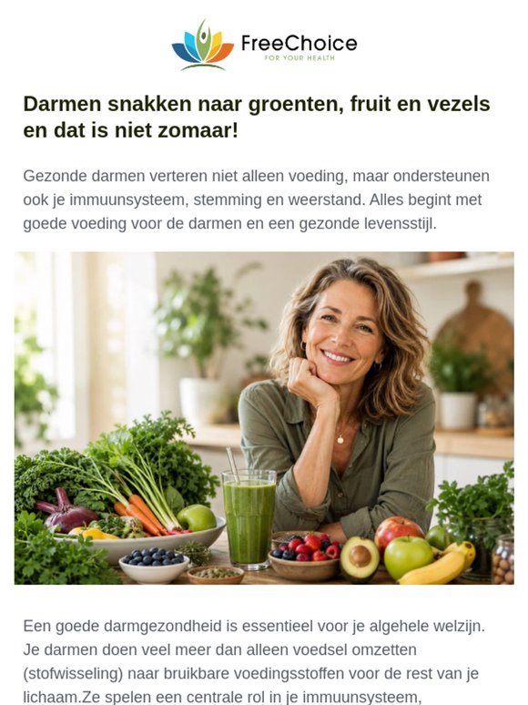 🥬 Darmen snakken naar groenten, fruit en vezels!