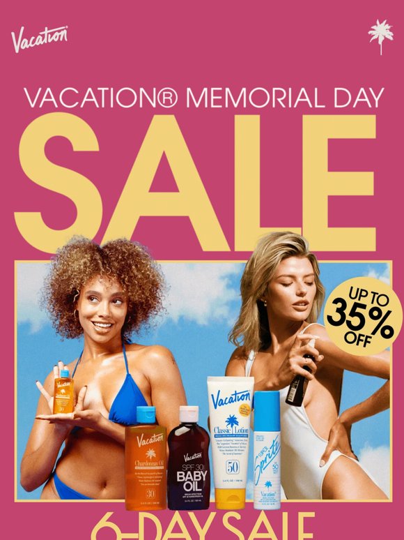 🌴 Memorial Day Sale STARTS NOW! 🌴