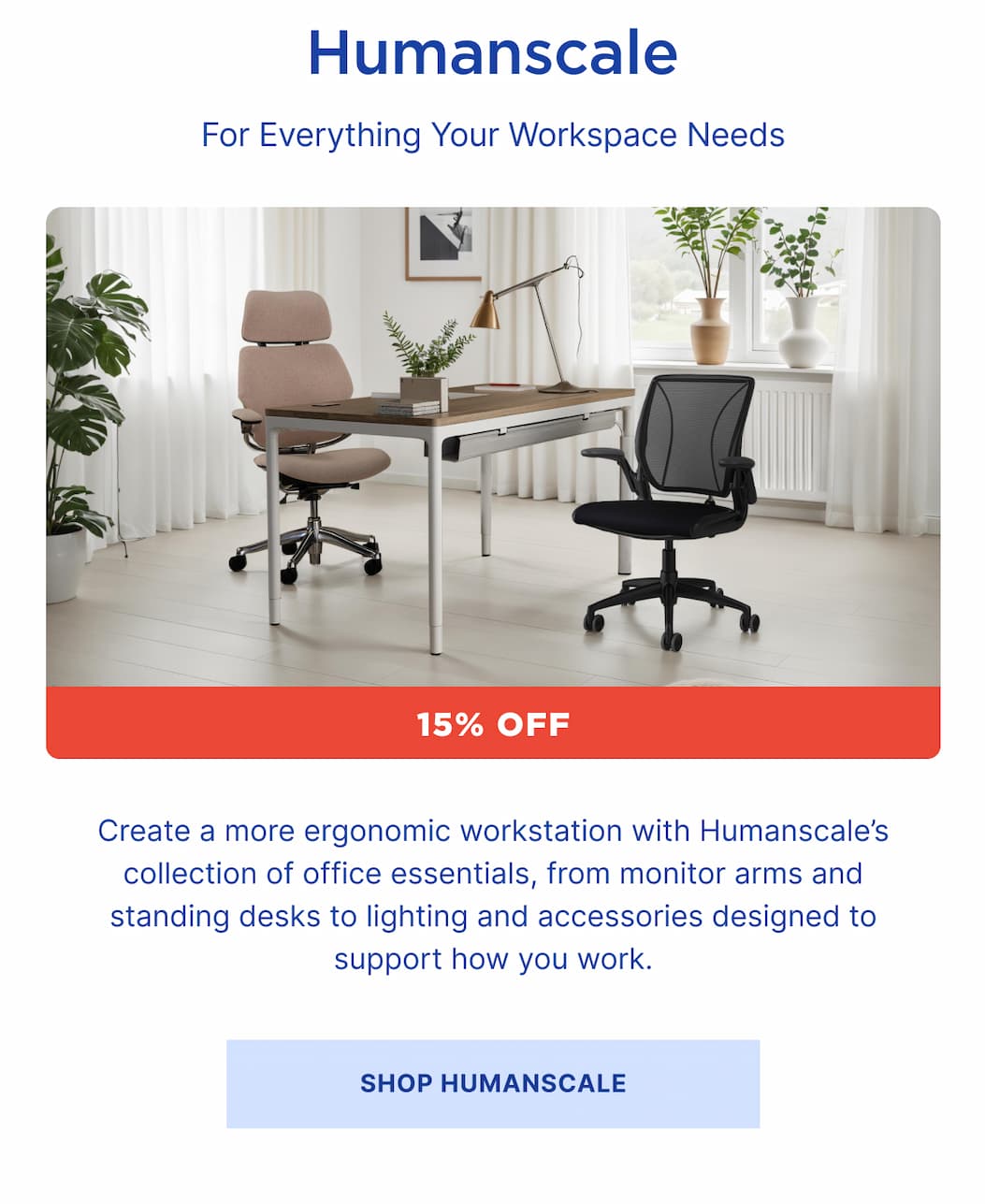 humanscale for everything your workspace needs