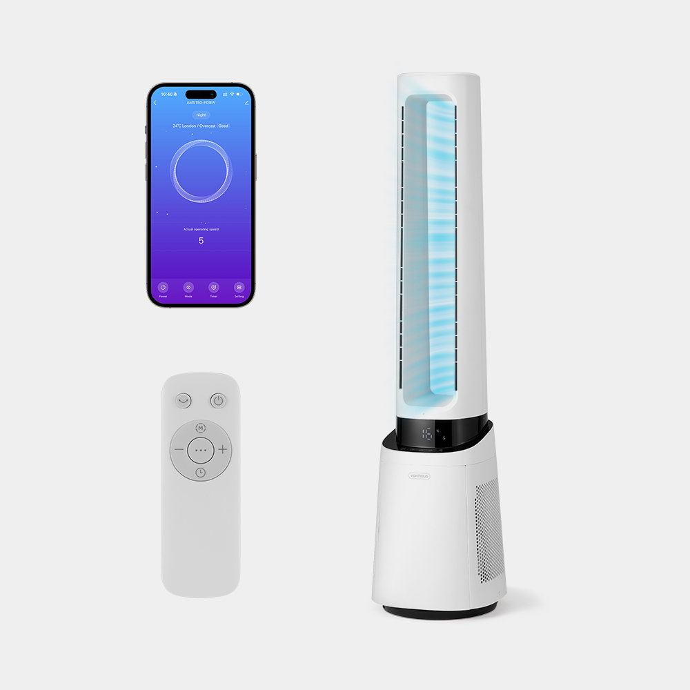 Image of 40-inch Bladeless Fan with Wi-Fi & HEPA