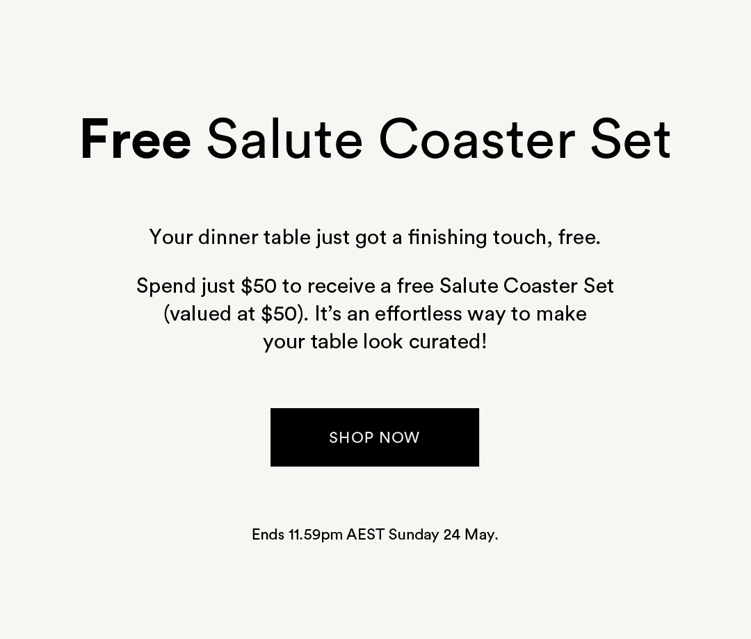Free Salute Coaster Set with orders over $50