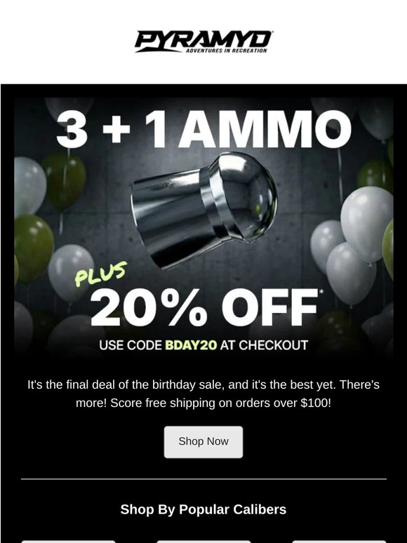 3+1 Ammo, PLUS Coupons! Go Wild.