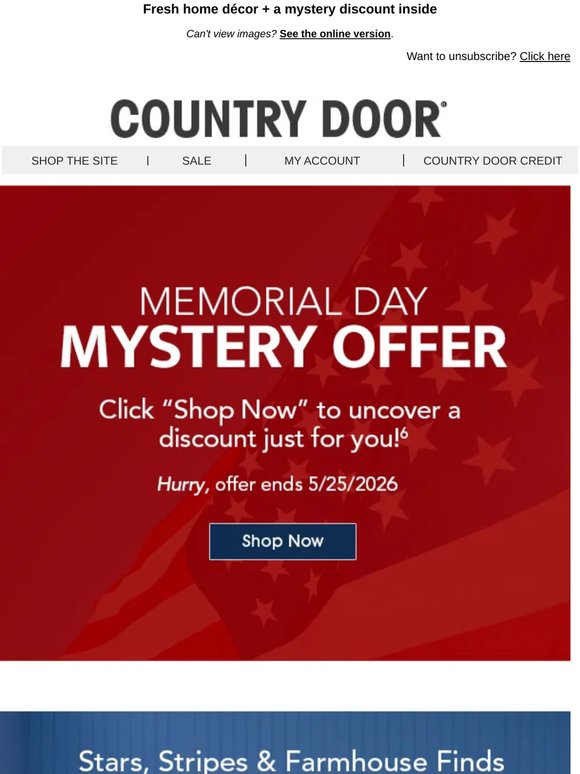 Your Memorial Day Mystery Deal Awaits