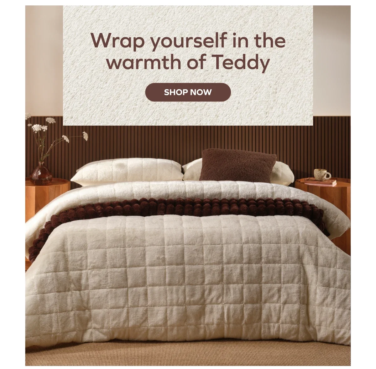 Wrap yourself in the warmth of Teddy CTA: Shop now