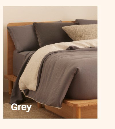 Eva Hemp Linen Sheets Grey