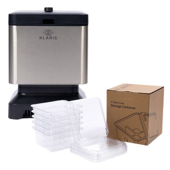 Klaris Clear Ice Maker - 2-inch Crystal Clear Cubes for Cocktails and Spirits
