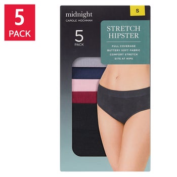 Carole Hochman Midnight Women's Hipster, 5-Pack