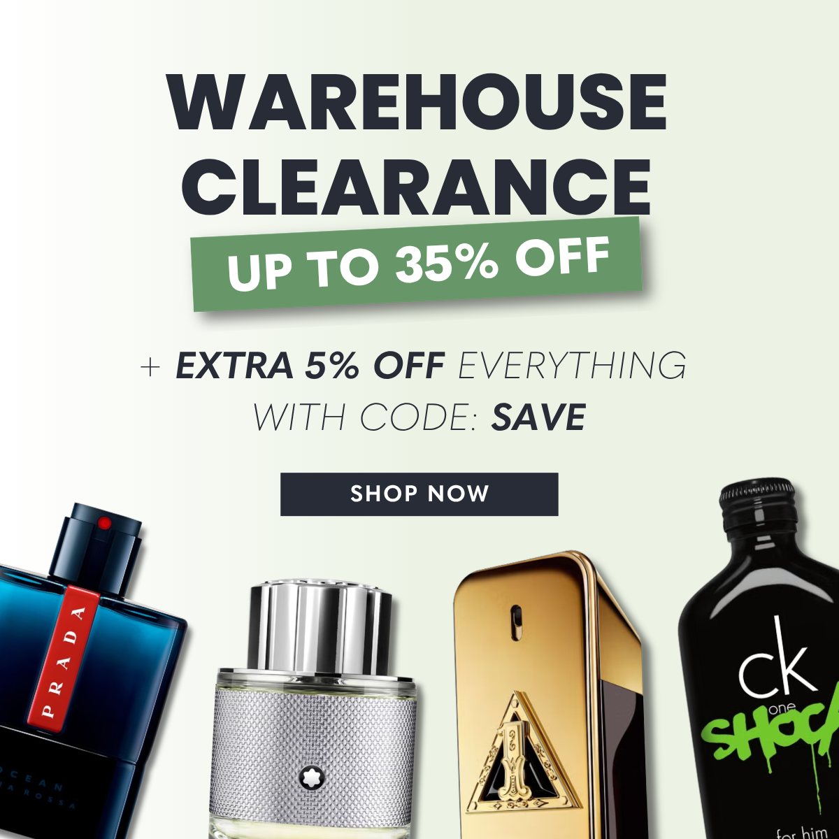 Warehouse Clearance: Up to 35% Off + Extra 5% Off with code: SAVE
