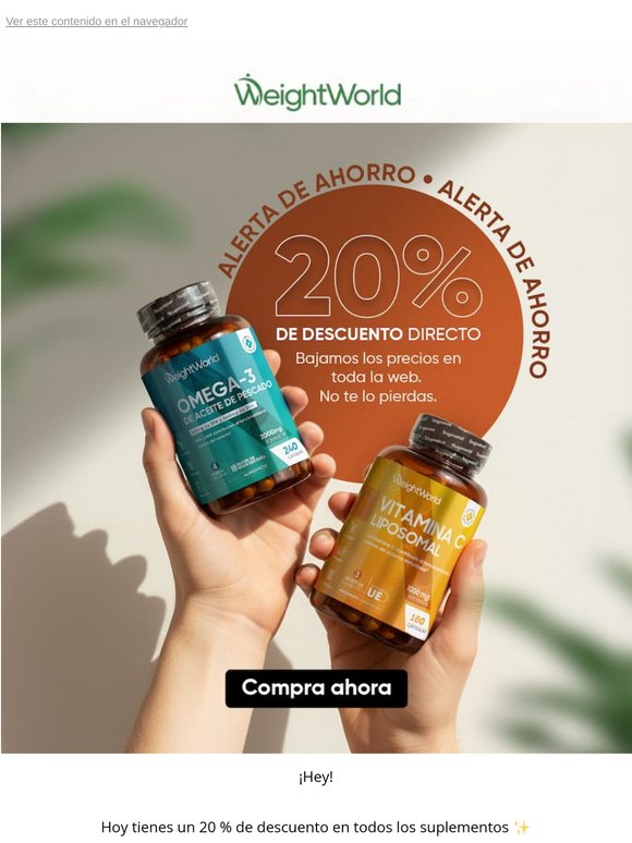 Hoy TODO tiene un 20 % dto.