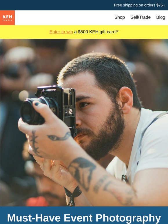 Your event photography kit starts here