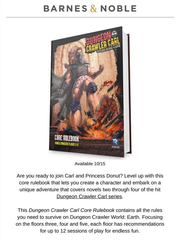 Level Up with the Dungeon Crawler Carl RPG Book