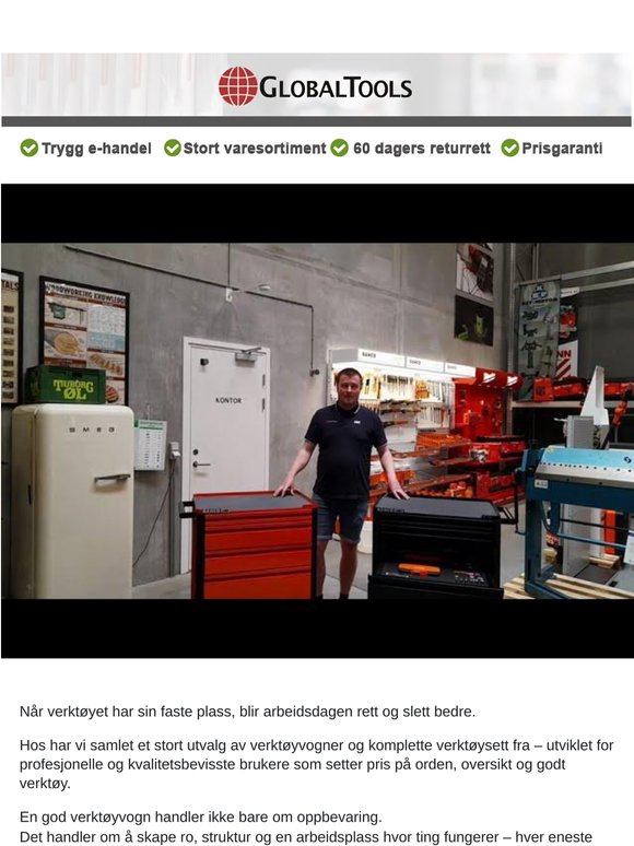 Skap orden i verkstedet – med verktøyvogner og verktøysett fra BATO og BAHCO