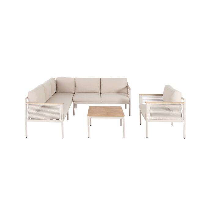 Lounge-Set «Hanna», inkl. Tisch , taupe