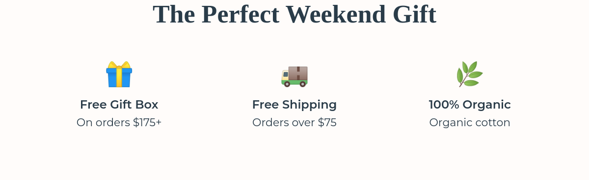 Information about gift wrapping and shipping benefits