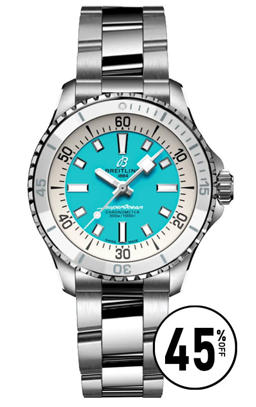 Superocean Automatic 36 Blue Dial Unisex Watch A17377211C1A1
