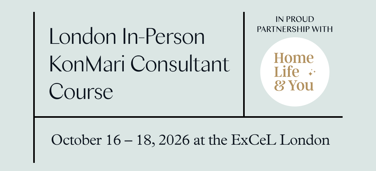London In-Person KonMari Consultant Course (October 16-18, 2026 at the ExCeL London)