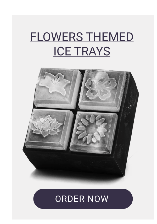 FLOWERS THEMED ICE TRAYS
