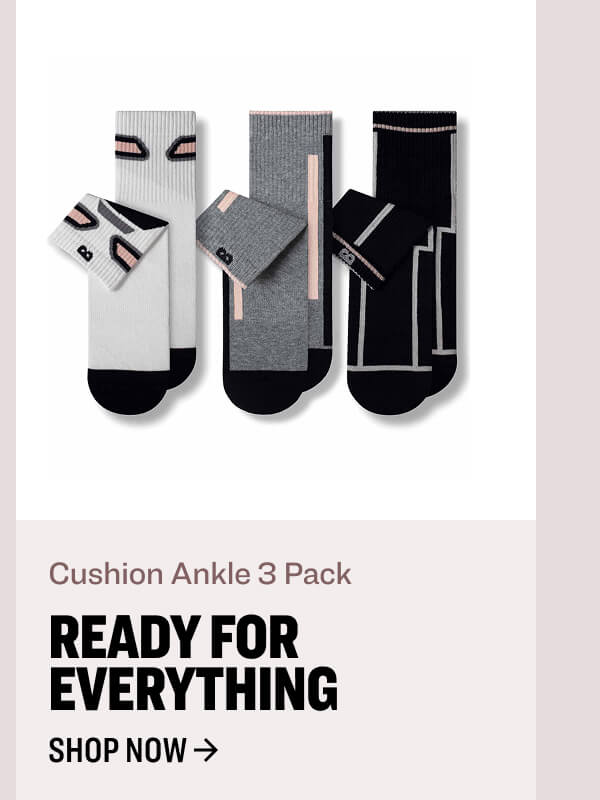 Cushion Ankle 3 Pack ready for everything shop now