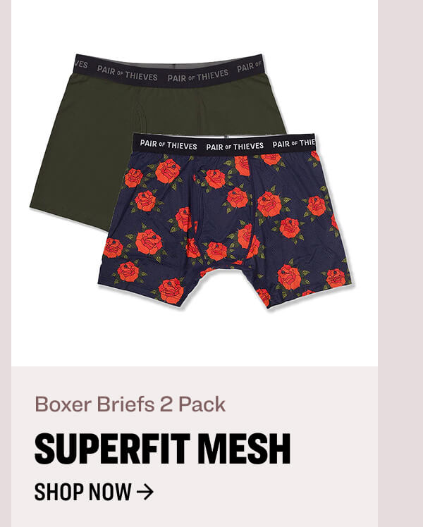 Boxer Briefs 2 Pack Superfit mesh shop now