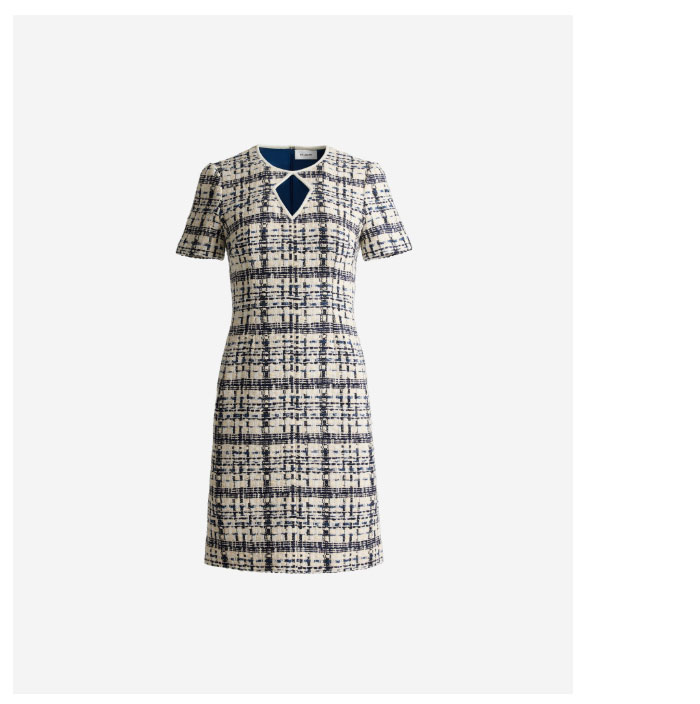 Emma Dress In St. Tropez Tweed