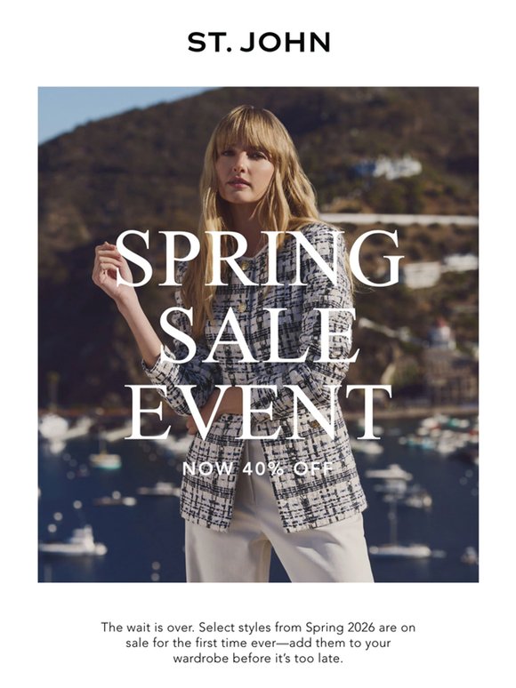 The Spring Sale Event Starts Now
