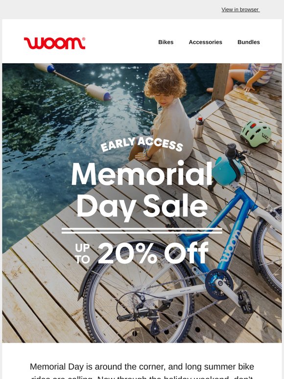 Early Access: Memorial Day Sale Starts Now 🎉