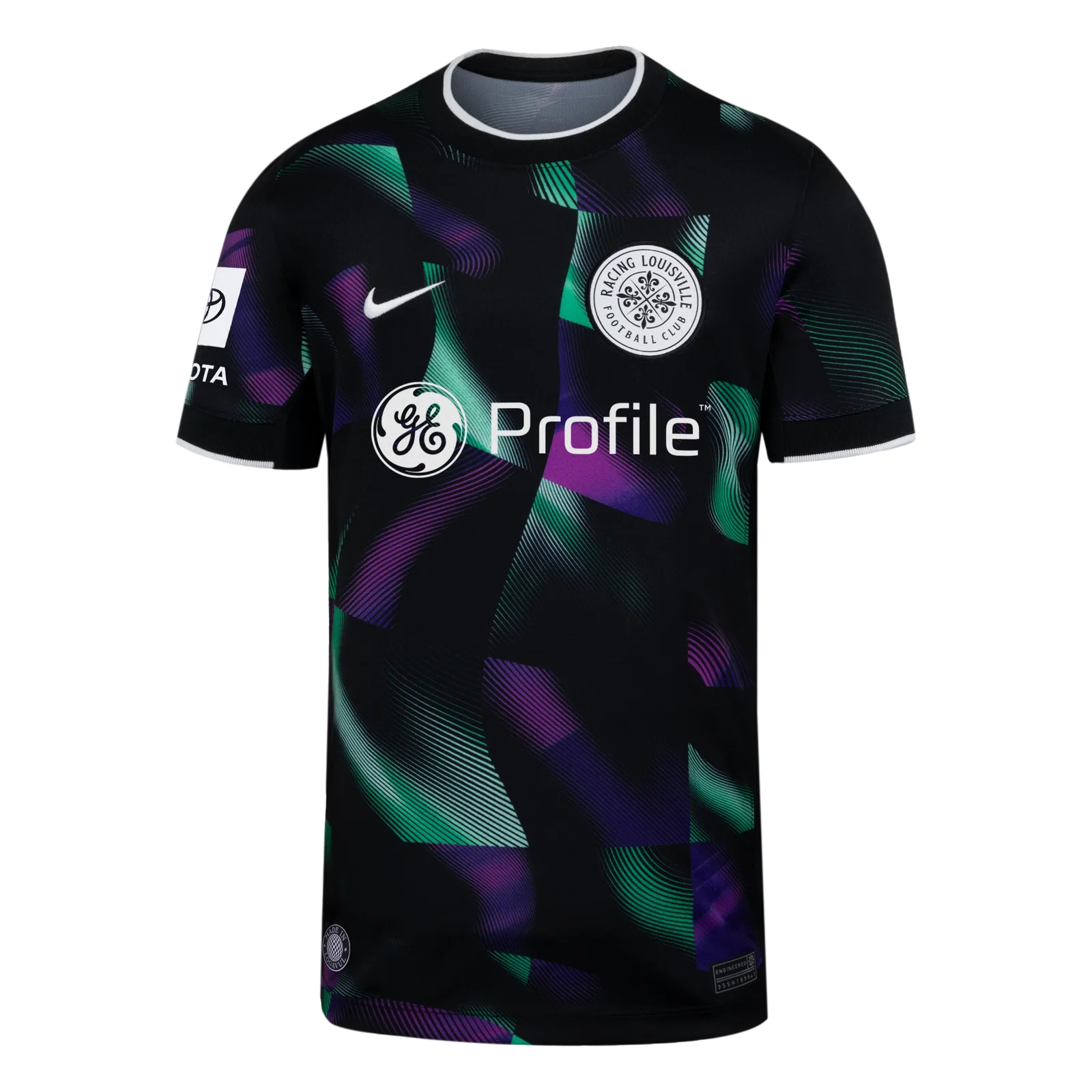 Image of 2026 Youth Racing Louisville FC Nike Third Disco Replica Customizable Jersey
