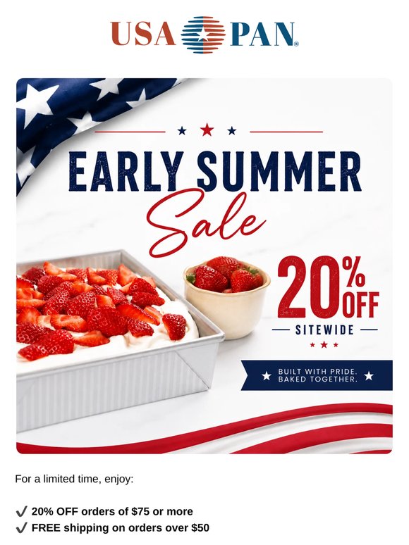 Early Summer Sale ☀️ 20% Off Orders $75+