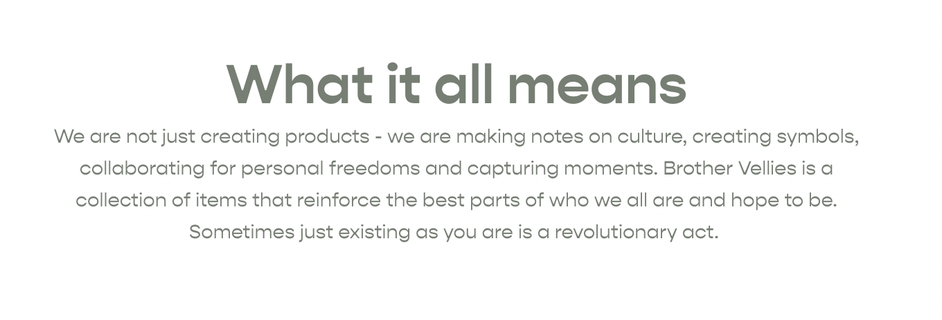 an image of a white background with a quote about what it all means