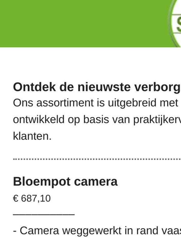 —, ontdek de nieuwste verborgen camera modellen