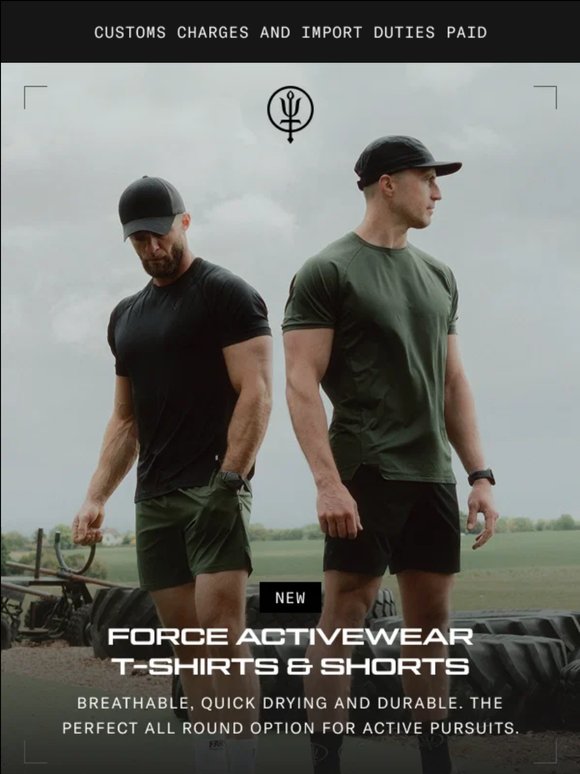 New Force Active T-Shirts and Shorts