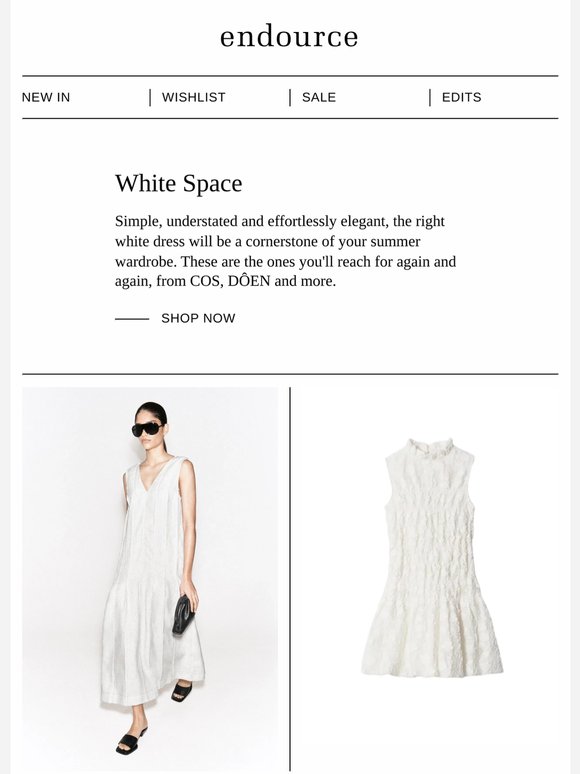 White dresses you'll love: COS, DÔEN and more