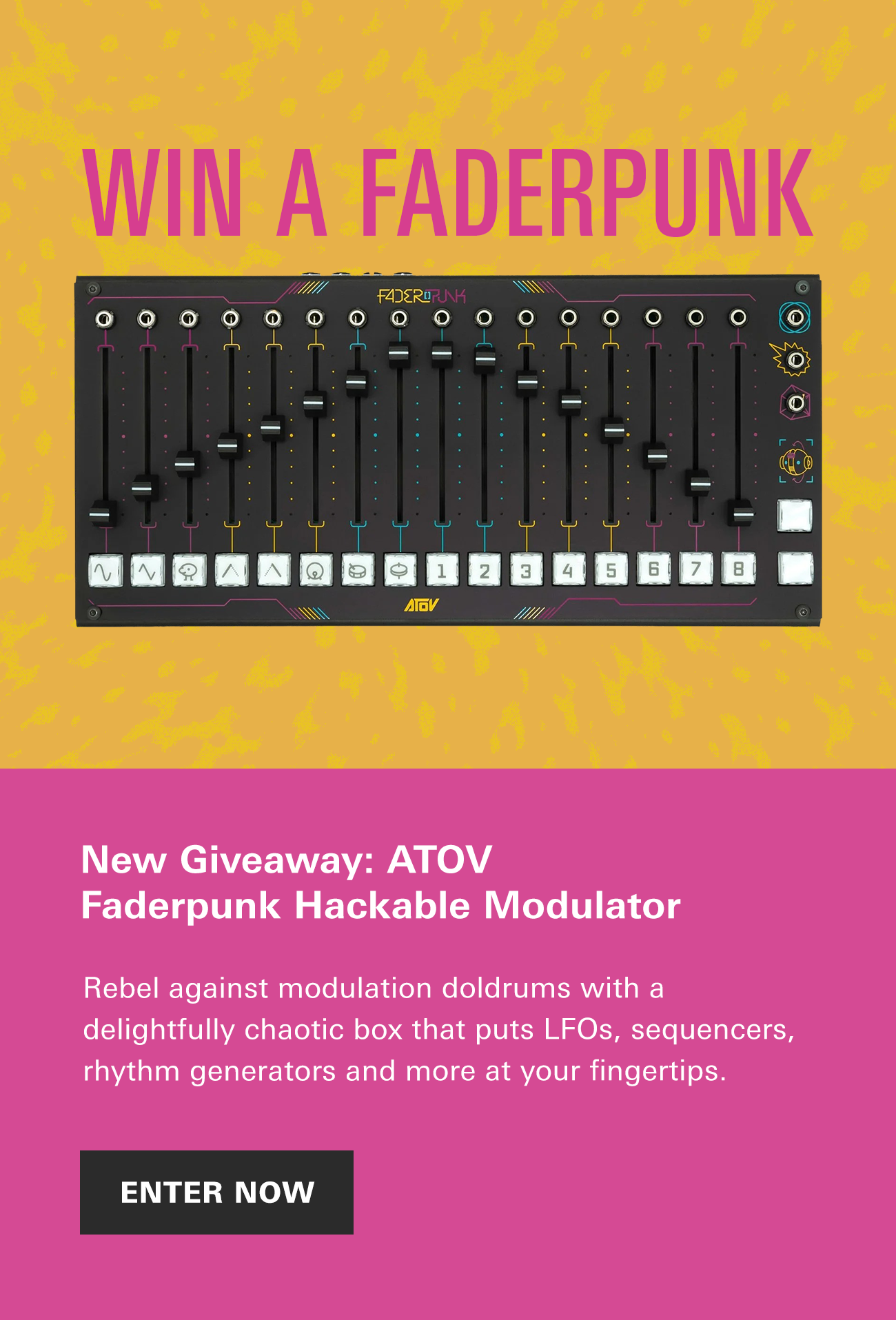 New Giveaway: AtoVproject Faderpunk Hackable Modulator