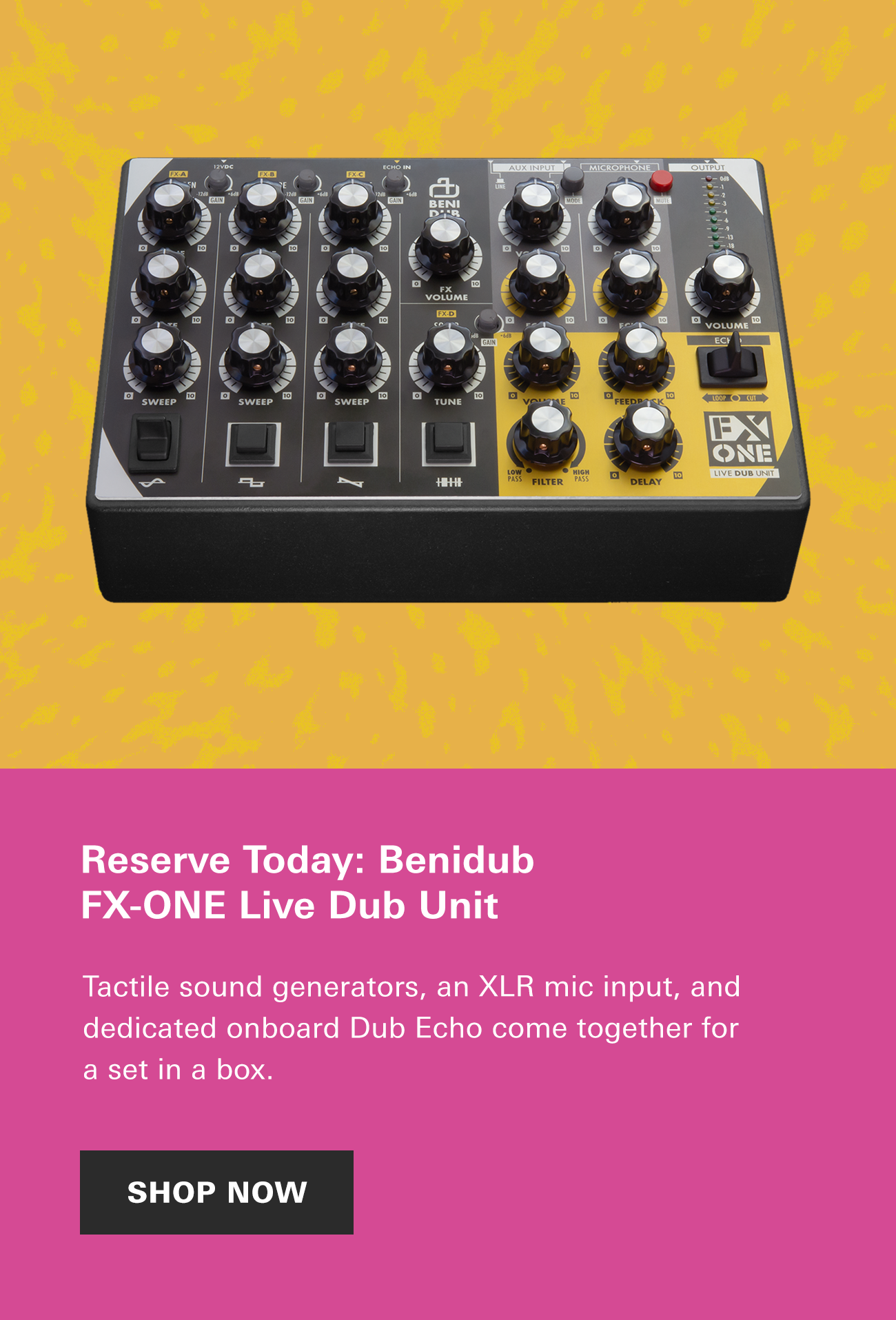 Reserve Today: Benidub FX-ONE Live Dub Unit