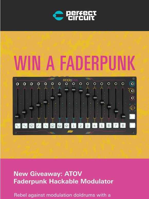 New Giveaway: Faderpunk Hackable Modulator 🪚