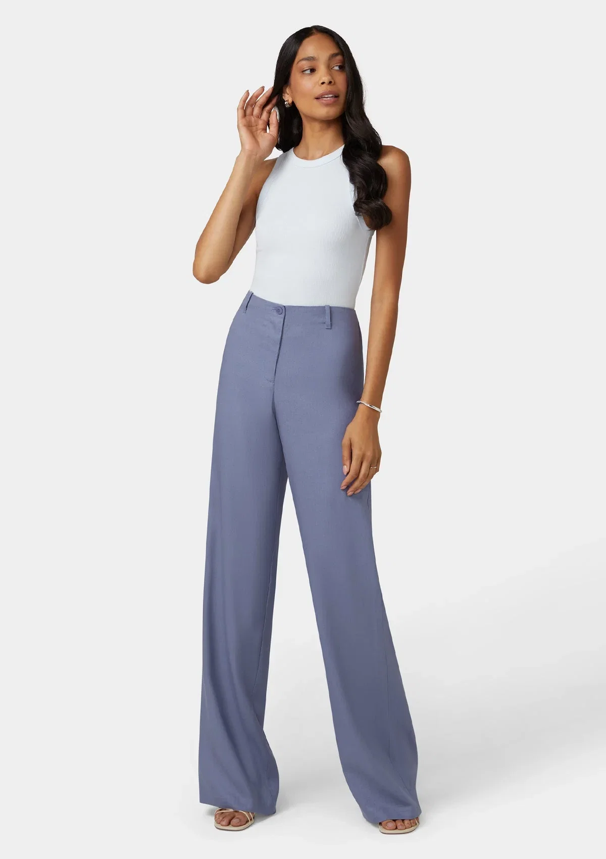 Image of Tall Auburn Linen Pants