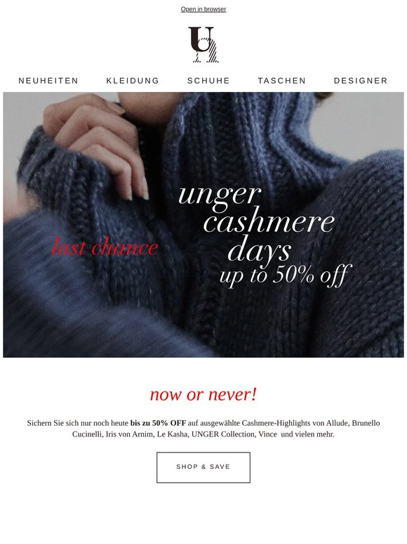 🧶LAST CHANCE | UNGER CASHMERE DAYS
