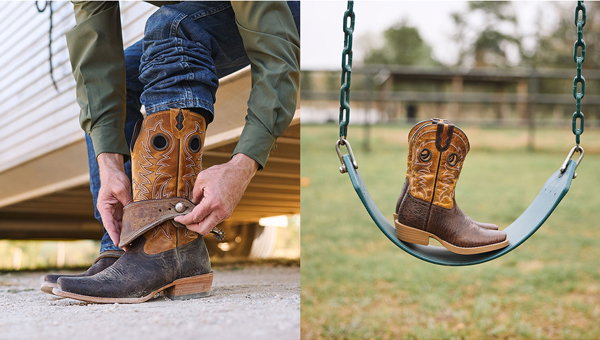 Men's and kids' matching boots