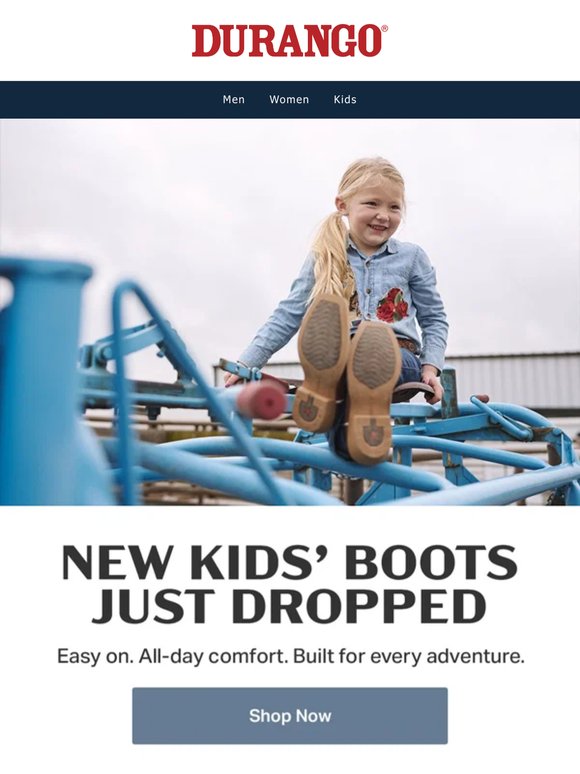 New kids’ boots just dropped