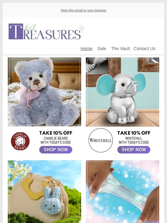 On Sale Tonight 💜 Charlie Bears | Whitehill | Miffy | Crazy Aarons
