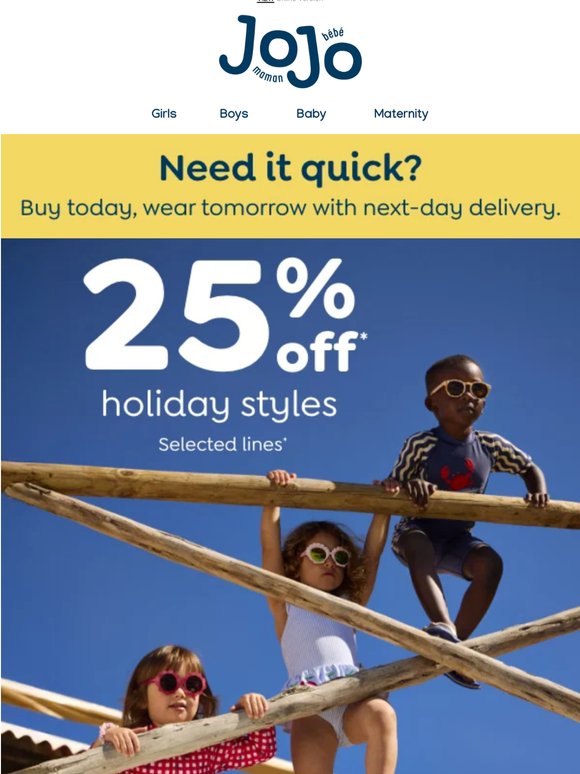 25% OFF: Holiday styles